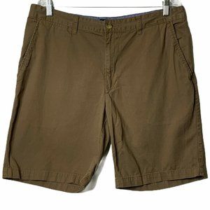 St Johns Bay Shorts Mens 36 Brown Flat Front Bermu